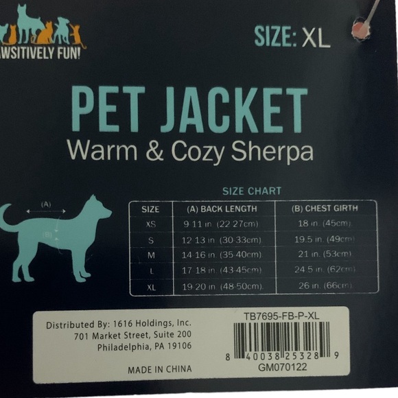 Pawsitively Fun Bubble Dog Jacket | NWT SZ. XL See Listing For Size Chart. - Picture 3 of 3